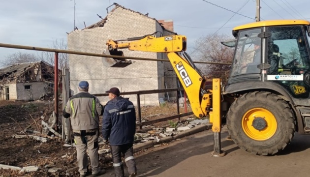 На Донеччині жителям Новодмитрівки відновили газопостачання, яке було припинено через обстріли