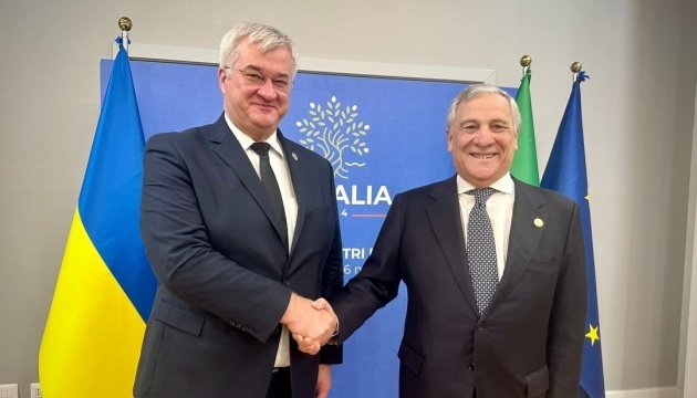 Sybiha, Tajani discuss expanding defense cooperation and Ukraine’s recovery 