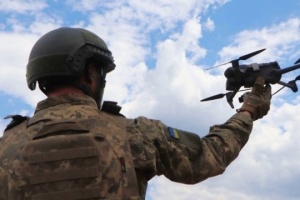 Border guards destroy Russian ammunition depot using drone