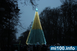 У Франківську вперше від початку повномасштабної війни відкрили головну ялинку міста