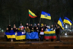 У Вільнюсі відбувся останній у цьому році мітинг на підтримку України