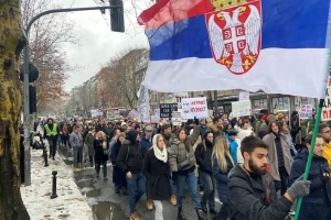 У Сербії студенти протестують проти політики президента Вучича