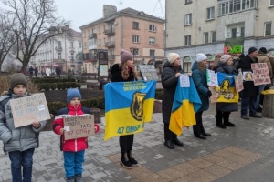 Rally in support of prisoners of war, missing defenders held in Ternopil