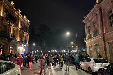 Riot police use water cannons, tear gas against protesters in Tbilisi