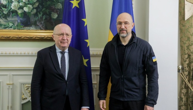 Le Premier ministre ukrainien s’est entretenu avec le commissaire européen à la Défense