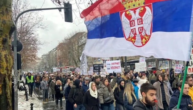 У Сербії студенти протестують проти політики президента Вучича