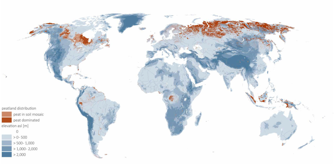 1 Глобальний розподіл торфовищ