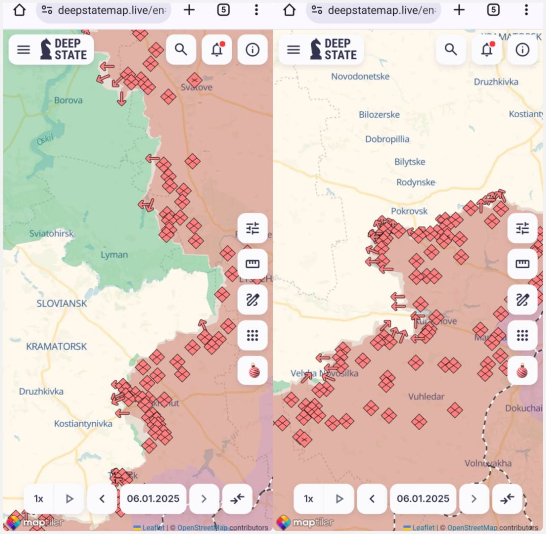 Лиман, Покровськ, Курахове: відносна стабільність і справжнє пекло на картах Deep State
