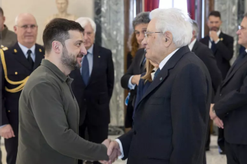 Volodymyr Zelensky et Sergio Mattarella se sont rencontrés à Rome 