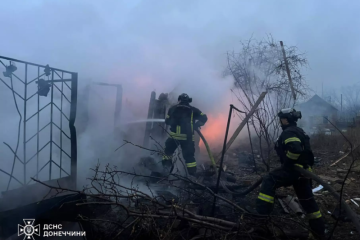Rescuers show consequences of Russian shelling of Kostiantynivka