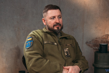 Andriy Soukhine (« Atlas »), commandant du 411e bataillon autonome de drones « Yastrouby »