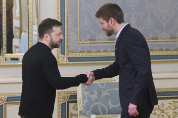 Volodymyr Zelensky a reçu à Kyiv le leader de l'opposition slovaque 