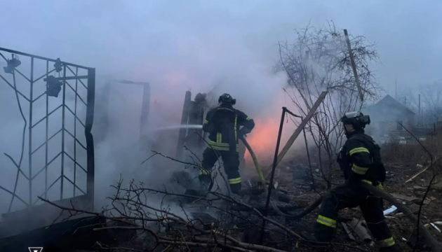 Rescuers show consequences of Russian shelling of Kostiantynivka