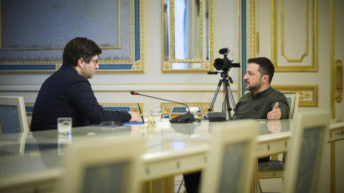 Президент України Володимир Зеленський під час інтерв’ю The Guardian // 12.02.2025, Фото: ОПУ
