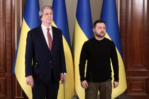 Volodymyr Zelensky a reçu Scott Bessent à Kyiv 