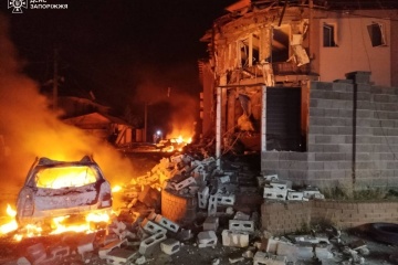 Drohnenangriff auf Saporischschja: Ein Mann verletzt, Brände gelöscht