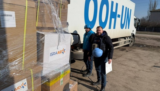 У Бериславську громаду на Херсонщині прибув гуманітарний конвой ООН У Бериславську громаду на Херсонщині прибув гуманітарний конвой ООН