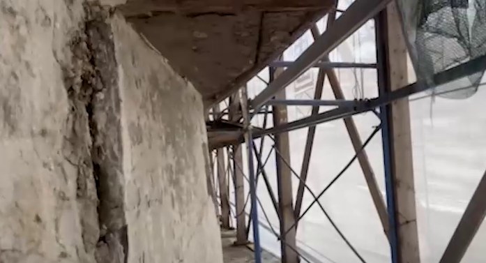 Знищена фреска Фото: Association of Reintegration of Crimea 