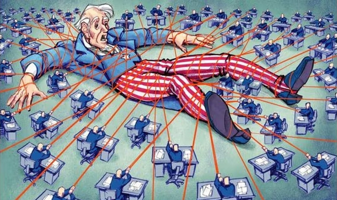Глибинна держава знищує демократію Трампа, саме так зображають уявлення про Deep State ілюстратори The wall street journal Глибинна держава знищує демократію Трампа, саме так зображають уявлення про Deep State ілюстратори The wall street journal