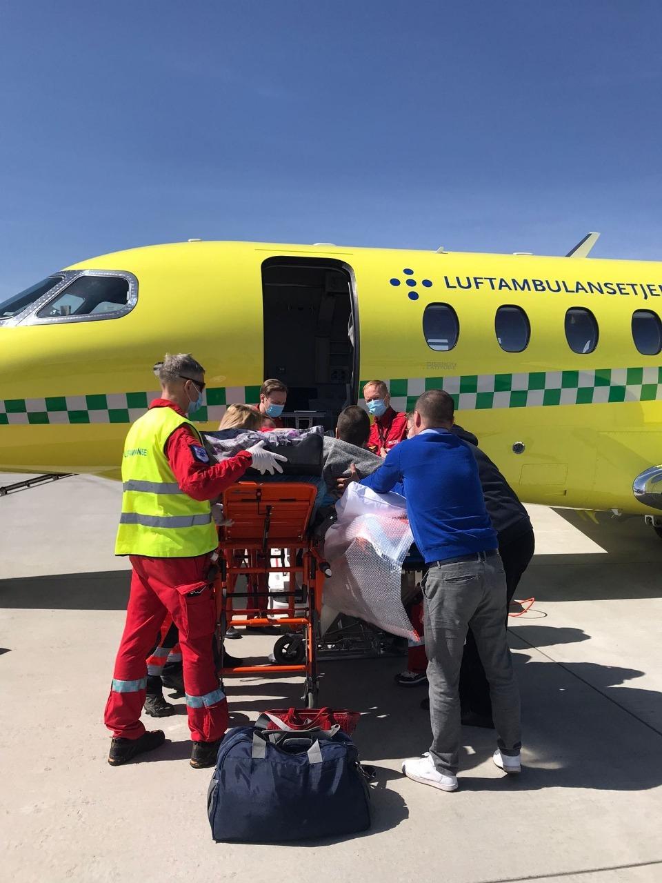 Евакуаційний літак доставляє постраждалих від війни українців у закордонні медичні заклади щотижня. Фото надане МОЗ України. Евакуаційний літак доставляє постраждалих від війни українців у закордонні медичні заклади щотижня. Фото надане МОЗ України.