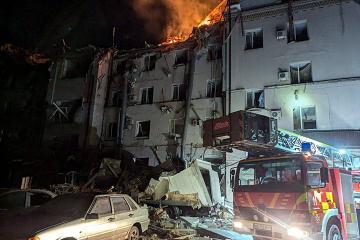 Two seek medical assistance in Kharkiv as Russian drone hits apartment block