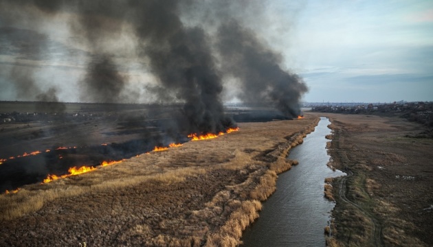 На Миколаївщині сталася масштабна пожежа у заповіднику «Єланецький степ» На Миколаївщині сталася масштабна пожежа у заповіднику «Єланецький степ»
