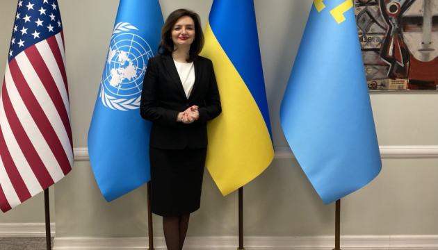 Україна в Комісії ООН зі становища жінок розповідає про злочини Росії - заступниця глави МЗС Україна в Комісії ООН зі становища жінок розповідає про злочини Росії - заступниця глави МЗС
