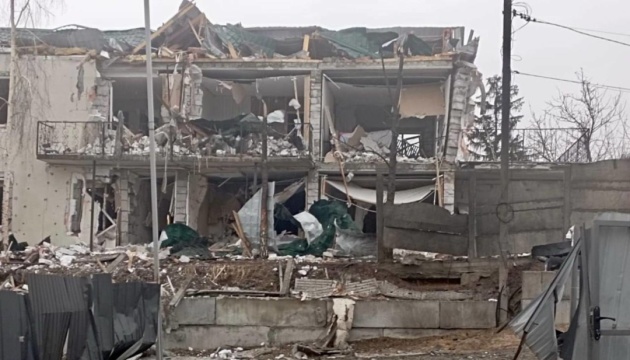 Two injured, dozens of houses, cars damaged in Kyiv region in Russian drone attack