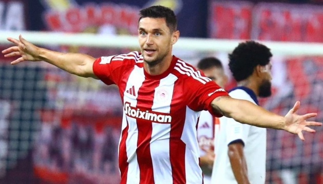 Роман Яремчук відзначився дублем в чемпіонаті Греції з футболу