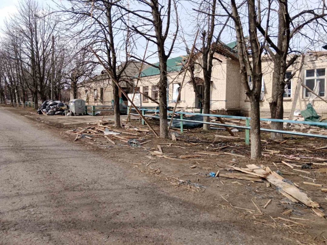 Розбите армією РФ село Андріївка-Клевцове Розбите армією РФ село Андріївка-Клевцове