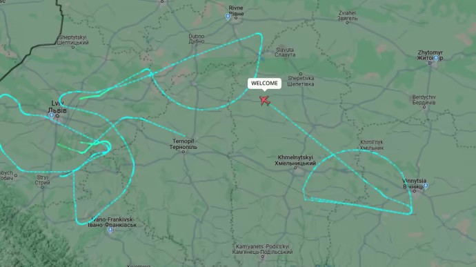 Фото: скріншот Flightradar24