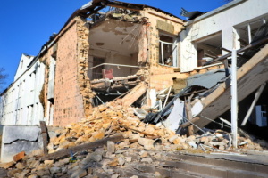 Mykolaiv region’s community seeking partners to rebuild lyceum hit by six Russian missiles
