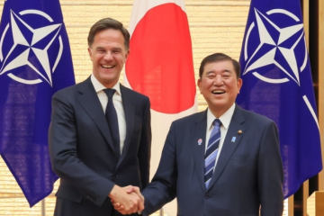 石破日本首相とルッテＮＡＴＯ事務総長、ウクライナの状況についての対話継続へ