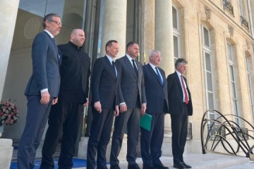 W Pałacu Elizejskim odbyły się negocjacje w sprawie zawieszenia broni i gwarancji bezpieczeństwa dla Ukrainy