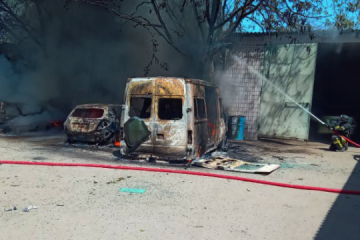 Video surveillance captures Russian drone strike on utility workers in Kherson 