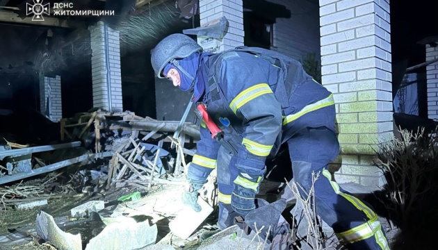 Ворог атакував дронами Житомирщину: постраждали цивільний і двоє поліцейських