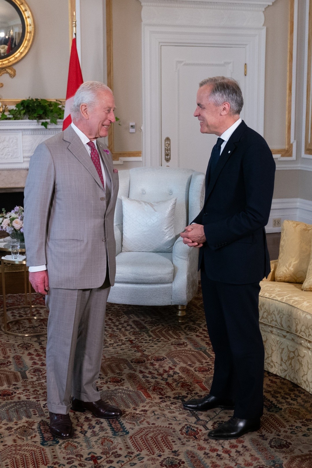 Король Чарльз та прем'єр міністр Канади Марк Карні