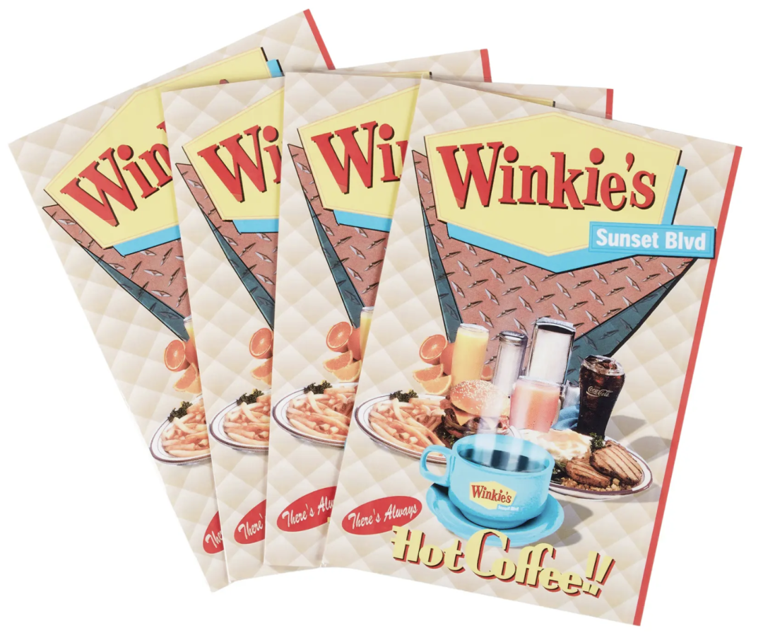 Меню з закусочної Вінкі 