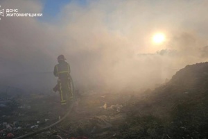 У Житомирі сталася пожежа на полігоні побутових відходів - школи перевели на дистанційне навчання
