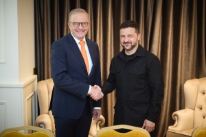 Zelensky, Albanese discuss defense support for Ukraine