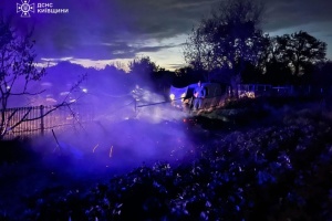 Fire extinguished in Kyiv region following Russian drone attack