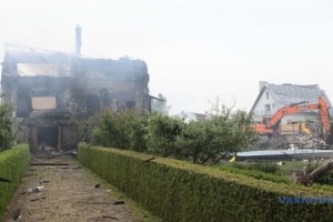 Over 20 homes damaged in Markhalivka, Kyiv region, following overnight Russian attack