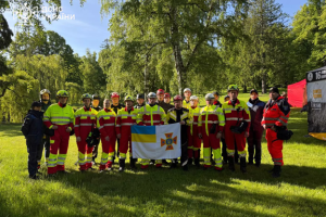 Ukrainian rescuers take part in Camp Green training in Poland
