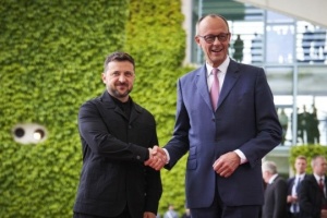 Zelensky and Merz discuss joint weapons production with German business leaders