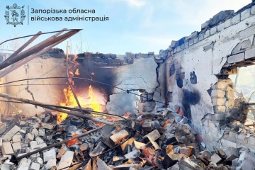 Enemy launches 220 strikes on Zaporizhzhia region in past day