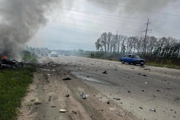 Russian drone hits power company vehicle in Sumy: One killed, three injured