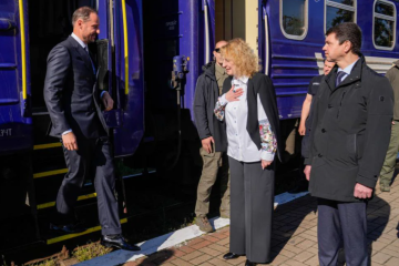 Kronprinz Haakon von Norwegen besucht Ukraine