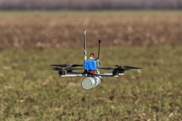 Russian drone targets snipers in Kharkiv region, armored vehicle shields them