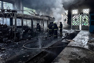 Харків. Масштабна атака БпЛА на комунальне транспортне підприємство