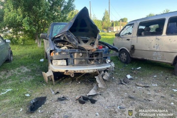 Three injured after Russia drops explosive from drone in Chernihiv region